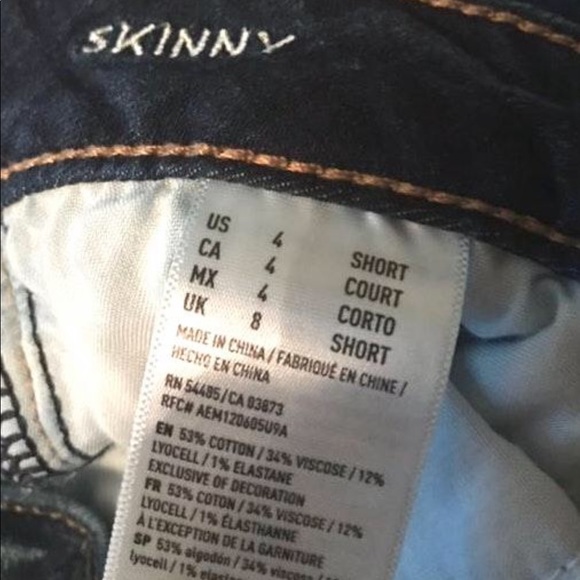 American Eagle Dark wash skinny jeans - Picture 3 of 3